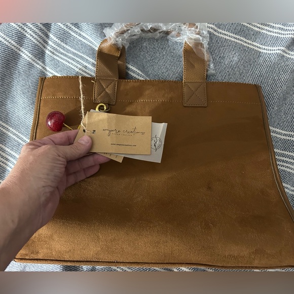 Project E Vegan Leather Shoulder Bag With Cross Body Strap and Cherries - Picture 1 of 6